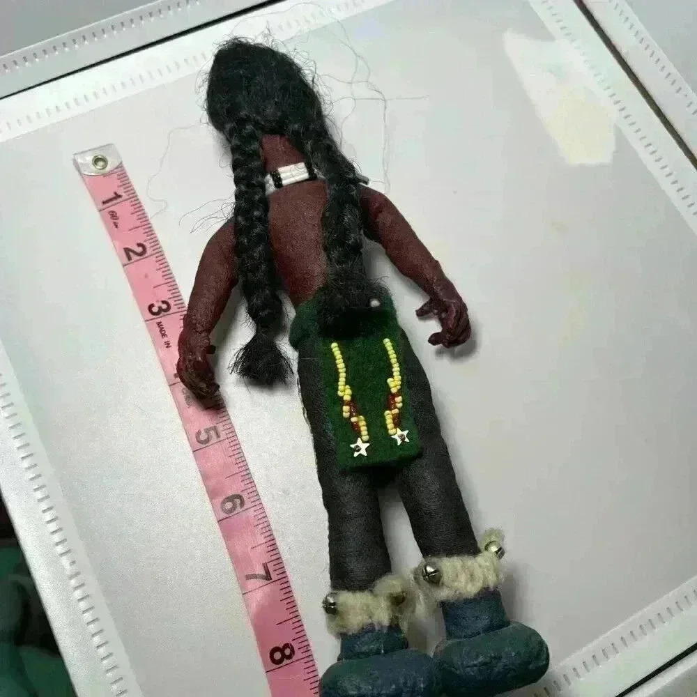 Handmade Vintage Lowell And Lanega Dolls 9” Native American - Picture 4 of 8